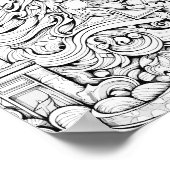 Weihnachtszeit-Farbplakat Poster (Ecke)