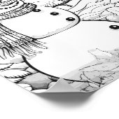 Weihnachtszeit-Farbplakat Poster (Ecke)