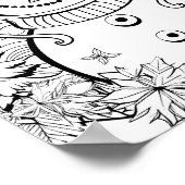 Weihnachtszeit-Farbplakat Poster (Ecke)