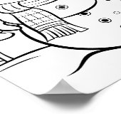 Weihnachtszeit-Farbplakat Poster (Ecke)