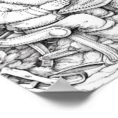 Weihnachtszeit-Farbplakat Poster (Ecke)