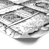 Weihnachtszeit-Farbplakat Poster (Ecke)