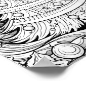 Weihnachtszeit-Farbplakat Poster (Ecke)