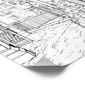 Weihnachtszeit-Farbplakat Poster (Ecke)