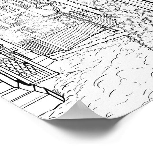 Weihnachtszeit-Farbplakat Poster (Ecke)