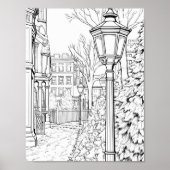 Weihnachtszeit-Farbplakat Poster (Vorne)