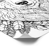 Weihnachtszeit-Farbplakat Poster (Ecke)