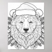 Weihnachtszeit-Farbplakat Poster (Vorne)