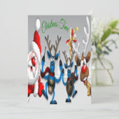 Weihnachtszeit Feiertagskarte (Stehend Vorderseite)