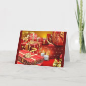 Weihnachtszeit Feiertagskarte (Rückseite)