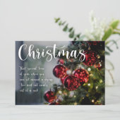 Weihnachtszeit Feiertagskarte (Stehend Vorderseite)