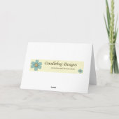 Weihnachtszeit Feiertagskarte (Rückseite)