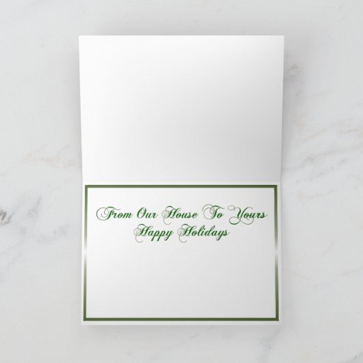 Weihnachtszeit Feiertagskarte (Innenseite)