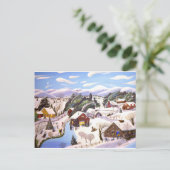 Weihnachtszeit Feiertagspostkarte (Stehend Vorderseite)