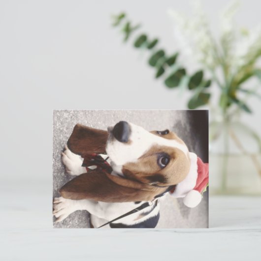 Weihnachtszeit Feiertagspostkarte (Stehend Vorderseite)