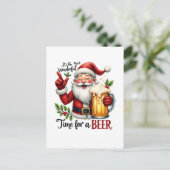Weihnachtszeit Feiertagspostkarte (Stehend Vorderseite)