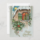 Weihnachtszeit Feiertagspostkarte (Vorne/Hinten)