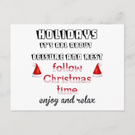 Weihnachtszeit Feiertagspostkarte