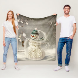 Weihnachtszeit Fleecedecke