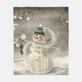 Weihnachtszeit Fleecedecke (Vorderseite)