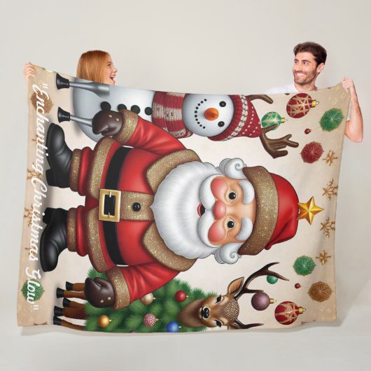 "Weihnachtszeit" Fleecedecke (Beispiel)