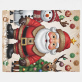 "Weihnachtszeit" Fleecedecke (Vorderseite (Horizontal))