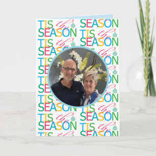 Weihnachtszeit Foto-Urlaubskarte Feiertagskarte