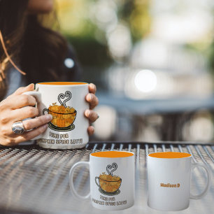 Weihnachtszeit für Pumpkin Gewürz Latte Individuel Zweifarbige Tasse