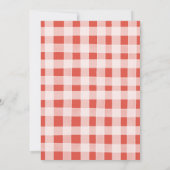 Weihnachtszeit für Tee Party Red Bow Brautparty Einladung (Rückseite)