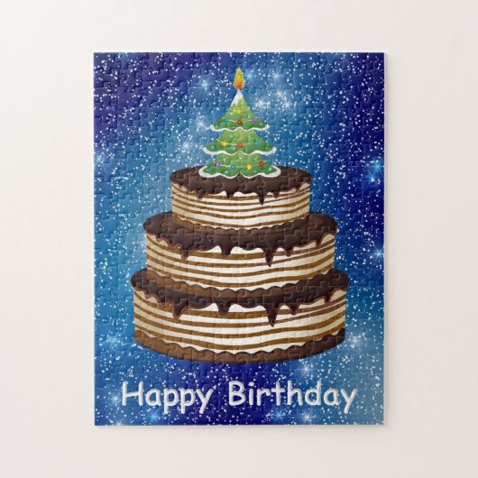 Weihnachtszeit Geburtstagsrätsel Puzzle (Vertikal)