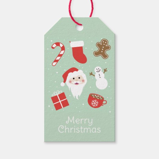Weihnachtszeit geschenkanhänger (Vorderseite)