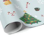 Weihnachtszeit Geschenkpapier (Rolleneckpunkt)