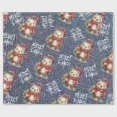 Weihnachtszeit Geschenkpapier (Flach)