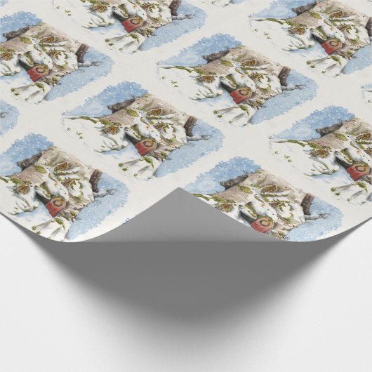 Weihnachtszeit Geschenkpapier (Ecke)