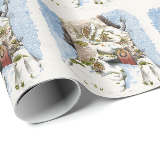 Weihnachtszeit Geschenkpapier (Rolleneckpunkt)