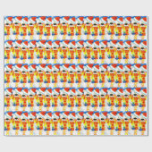 Weihnachtszeit Geschenkpapier (Flach)