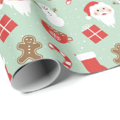 Weihnachtszeit   geschenkpapier (Rolleneckpunkt)