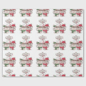 Weihnachtszeit Geschenkpapier (Flach)