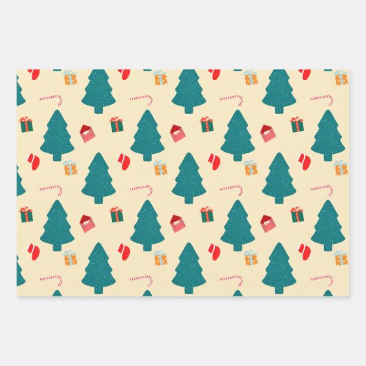 Weihnachtszeit Geschenkpapier Set (Vorderseite 2)