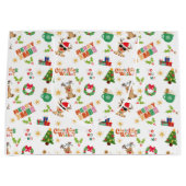 Weihnachtszeit-Geschenktasche Cute Festive Große Geschenktüte (Vorderseite)
