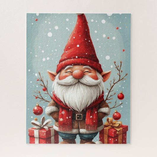 Weihnachtszeit-Gnom-Puzzle Puzzle (Vertikal)