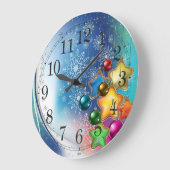 Weihnachtszeit Große Wanduhr (Winkel)