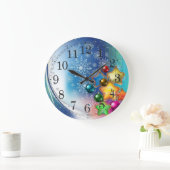 Weihnachtszeit Große Wanduhr (Zuhause)
