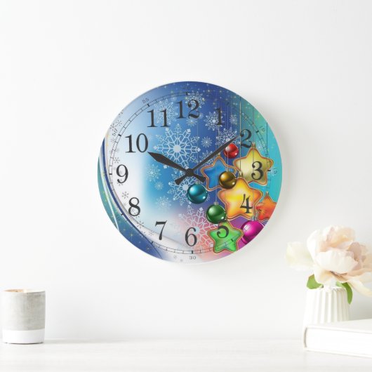 Weihnachtszeit Große Wanduhr (Zuhause)