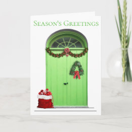 Weihnachtszeit Grüße Grüne Tür Vorlage