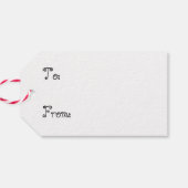 Weihnachtszeit "Ho Ho Ho" Weihnachten Geschenkanhänger (Rückseite Horizontal)