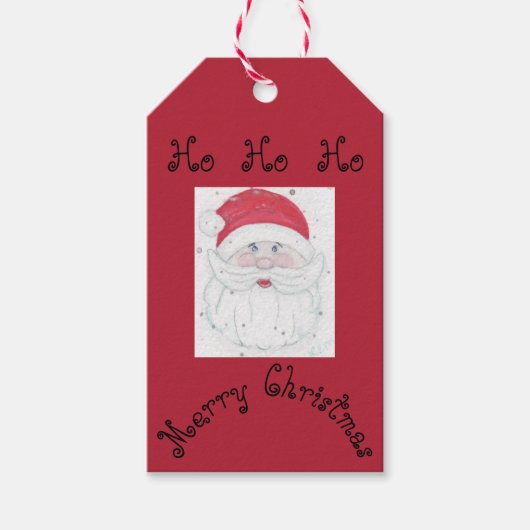 Weihnachtszeit "Ho Ho Ho" Weihnachten Geschenkanhänger (Vorderseite)