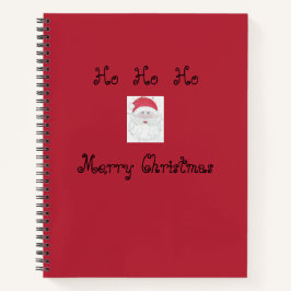 Weihnachtszeit "Ho Ho Ho" Weihnachten Notizblock