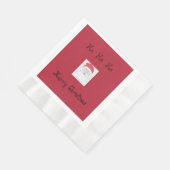 Weihnachtszeit "Ho Ho Ho" Weihnachten Serviette (Ecke)