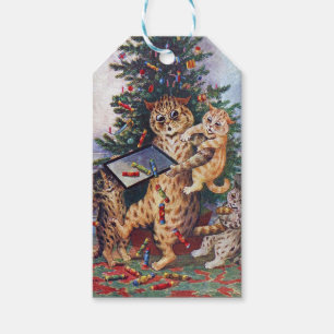 Weihnachtszeit in Catland, Louis Wain Geschenkanhänger